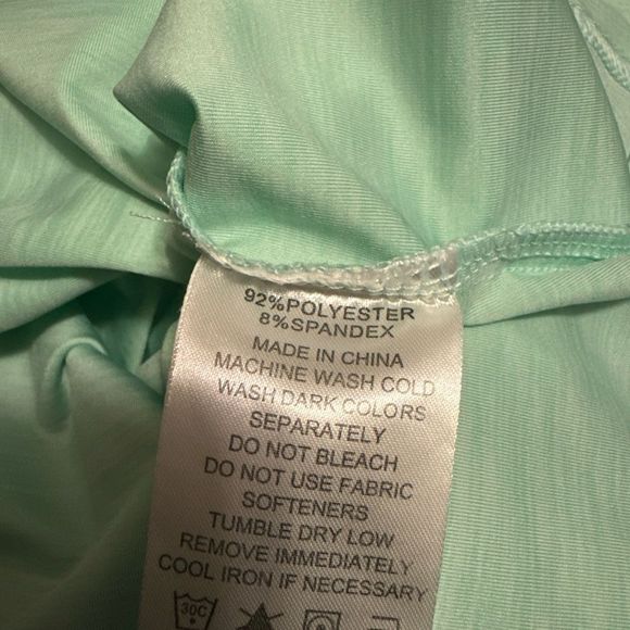 FJ FootJoy Polo‎ Performance Shirt Green Men’s Sz Large Golf Shirt Short Sleeve - Picture 7 of 9